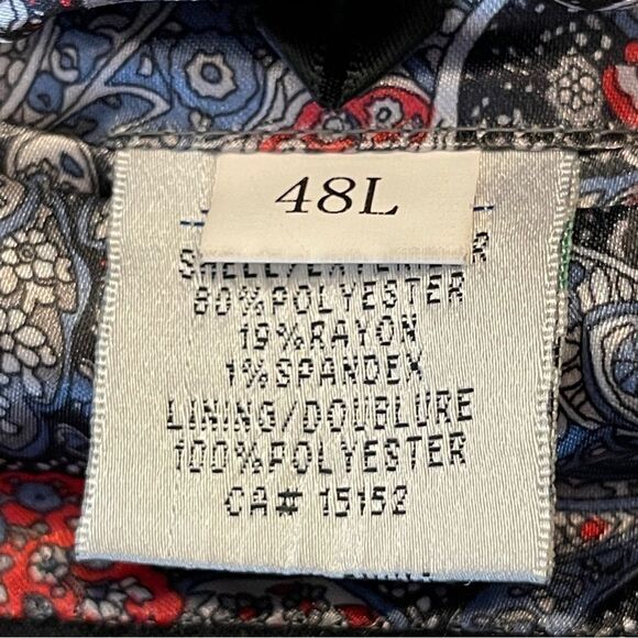 J. GRILL Dallas Collection Mens Suit Jacket Formal Career Long Sleeve Dark Blue - Picture 5 of 9